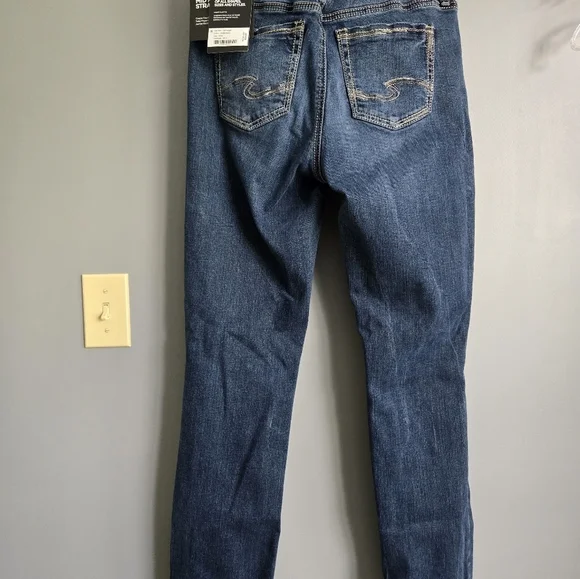Silver Jeans Blue Straight Leg Denim, SIZE 28/31
